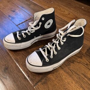 Converse All Star Black High Top Sneakers Women Size 7
